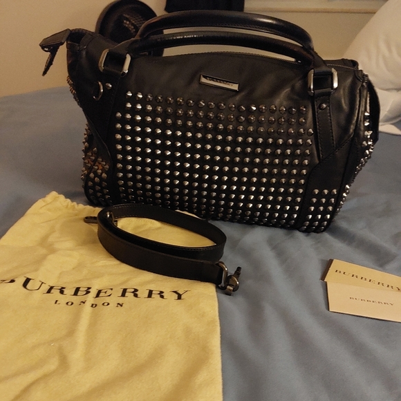 Burberry Studded Leather MD Tote - Picture 2 of 13